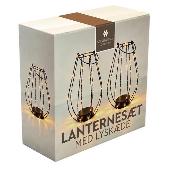 Lanterne med lyskæde